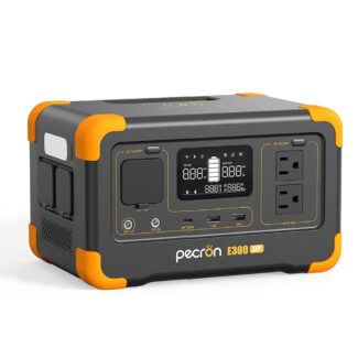 pecron Portable Power Station E300LFP, 288Wh Solar Generator, 2 Up to 600W AC Outlets Generator, LiFePO4 Battery Fast Charging, Power Station for Home Use, RV, Camping(Solar Panel Optional)