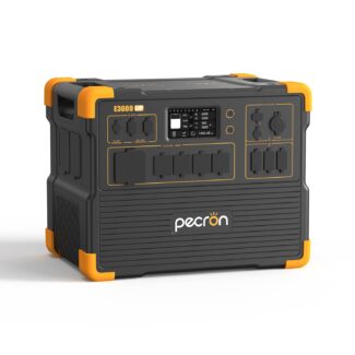 pecron Portable Power Station 3072Wh E3600LFP, 5x3600W AC Outlets Power Station, LiFePO4 Battery Backup Expanded to 15.36KWh, Fast Charging Solar Generator for Home Use, RV, Camping, CPAP, Emergencies