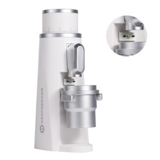STARSEEKER EDGE Plasma Electric Coffee Grinder Aluminum Automatic Coffee Bean Grinder for French Press Drip Coffee and Espresso Removable Fineness Adjustment Magnetic Suction Port with Cup