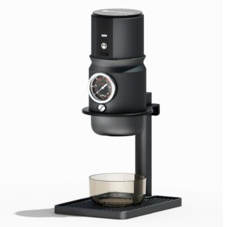 Super58 Portable Electric Espresso Machine,for Travel,Camping,Car Coffee Maker with USB-C,With bracket,dosing funnel,coffee tamper,silicone insulation sleeve and Carry Bag for RV,Hiking,Office